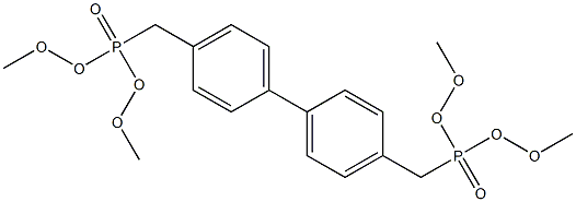 4,4'-Bis(dimethoxyphosphonomethyl)diphenyl Struktur