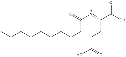 Decanoylglutamic acid Struktur