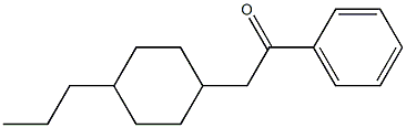 4-propylcyclohexyl acetophenone Struktur