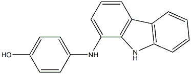 4-Hydroxyphenylaminocarbazole Struktur