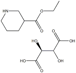 (S)-3-Piperidinecarboxylic acid ethyl ester-L-tartrate Struktur