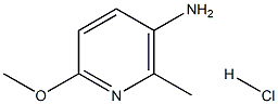 2-methoxy-5-amino-6-methylpyridine hydrochloride Struktur