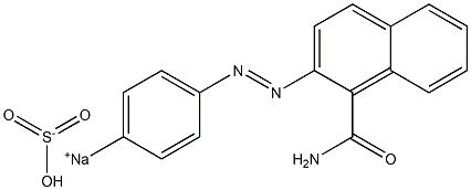 a-Naphthylamineazobenzene-p-SodiumSulfonate Struktur