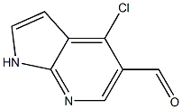 4-CHLORO-1H-PYRROLO[2,3-B]PYRIDINE-5-CARBALDEHYDE Struktur