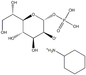 (D-Glycero-a-D-manno-heptopyranosyl)-dihydrogenphosphatecyclohexylammoniumsalt Struktur