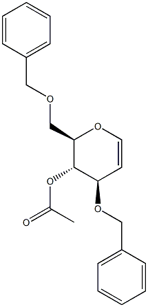 4-O-Acetyl-3,6-di-O-benzyl-D-glucal Struktur