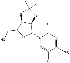 5-Chloro-2',3'-O-isopropylidene-D-cytidine Struktur