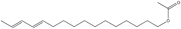 TRANS,TRANS-12,14-HEXADECADIENYL ACETATE Struktur