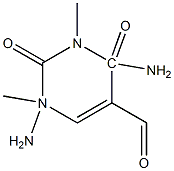 1,3-Dimethyl-4-Amino-5-Formyl amino uracil Struktur