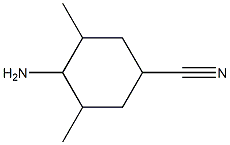 4-Amino-3,5-dimethylcyclohexanecarbonitrile Struktur