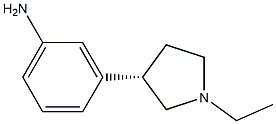 (S)-3-(1-ethylpyrrolidin-3-yl)benzenamine Struktur