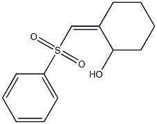 1-Cyclohexanol, 2-[1-(phenylsulfonyl)methylidene] Struktur