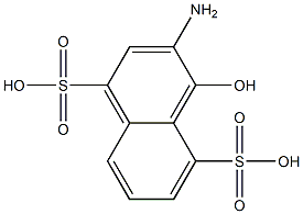 1-Hydroxy-2-Aminonaphthalene-4,8-Disuphonicacid Struktur