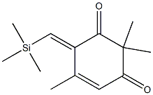 2,2,5-Trimethyl-6-trimethylsilylmethylenecyclohex-4-ene-1,3-dione Struktur