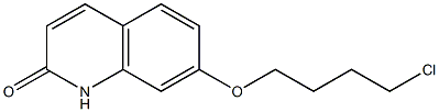 3,4-Dihydrogen-7-(4-chlorobutoxy)2(1H)-quinolinone Struktur