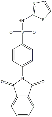 Phthtalylsulfathiazole Struktur