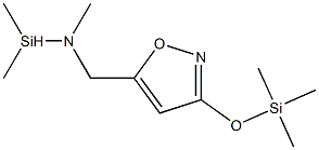 Trimethyl-N-((3-[(trimethylsilyl)oxy]-5-isoxazolyl)methyl)silanamine Struktur