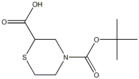 4-(TERT-BUTOXYCARBONYL)THIOMORPHOLINE-2-CARBOXYLICACID Struktur