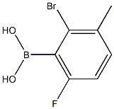 2-Bromo-6-fluoro-3-methylbenzeneboronic acid Struktur