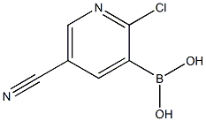 2-Chloro-5-cyanopyridine-3-boronic acid 96% Struktur