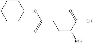 D-GLUTAMIC ACID 5-CYCLOHEXYL ESTER Struktur