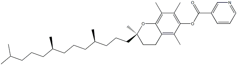 DL-A-TOCOPHEROL NICOTINATE Struktur