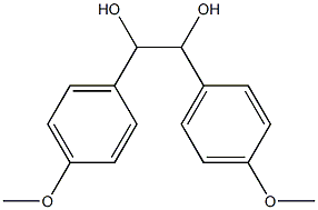 p,p'-dimethoxyhydro-benzoin Struktur