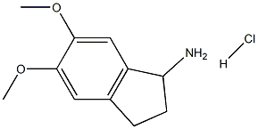 5,6-Dimethoxy-indan-1-ylaminehydrochloride Struktur