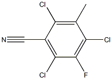 3-Fluoro-5-Cyano Trichlorotoluene Struktur