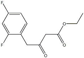 Ethyl 2,4-Difluorophenyacetylacetate Struktur