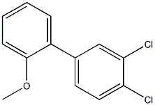 2-Methoxy-3',4'-dichlorobiphenyl Struktur