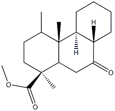 methyl-O-methyl-7-ketopodocarpate Struktur