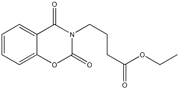 4-(3,4-dihydro-2,4-dioxo-2H-1,3--benzoxazin-3-yl)butyric acid ethyl ester Struktur