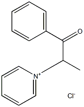 1-benzoylethylpyridinium chloride Struktur