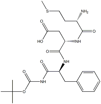 tert-butyloxycarbonyl-methionyl-aspartyl-phenylalaninamide Struktur