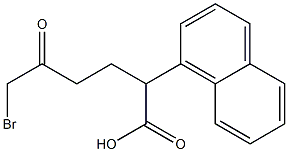 6-bromo-2-(1-naphthyl)-5-oxohexanoic acid Struktur