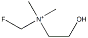 fluoromethyl dimethyl-2-hydroxyethylammonium Struktur