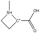 1-methyl-2-thietaniumcarboxylic acid Struktur