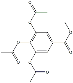 methyl 3,4,5-triacetoxybenzoate Struktur