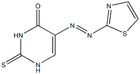 5-(2-thiazolylazo)thiouracil Struktur