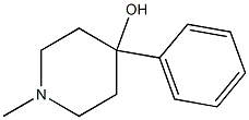 1-methyl-4-phenyl-4-hydroxypiperidine Struktur