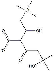 3-hydroxyisovalerylcarnitine Struktur