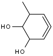 3-methyl-4,5-cyclohexadiene-1,2-diol Struktur