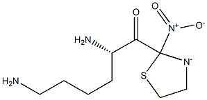 lysyl-(Z(nitro))thiazolidide Struktur