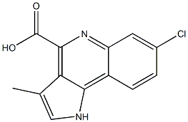 7-chloro-3-methyl-1H-pyrrolo(3,2-c)quinoline-4-carboxylic acid Struktur