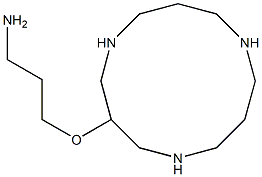 3-(3-aminopropoxy)-1,5,9-triazacyclododecane Struktur