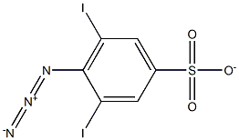 3,5-diiodo-4-azidobenzenesulfonate Struktur