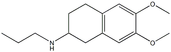 N-propyl-6,7-dimethoxy-2-aminotetralin Struktur