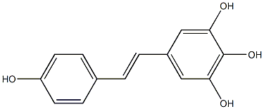 3,4,5,4'-tetrahydroxystilbene Struktur