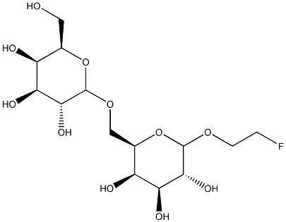 2-fluoroethyl 6-O-galactopyranosylgalactopyranoside Struktur